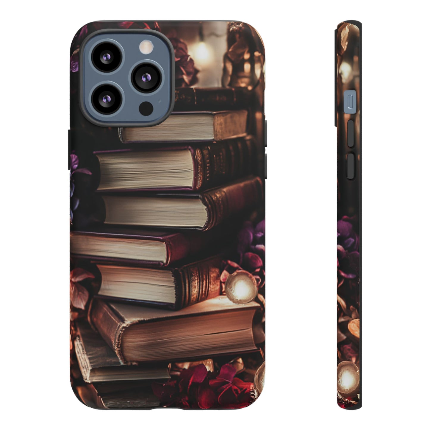 Book Lover Phone Case - Vintage Dark Academia Books - iPhone 16 15 14 13 12 11, Samsung Galaxy & Google Pixel Phone Covers