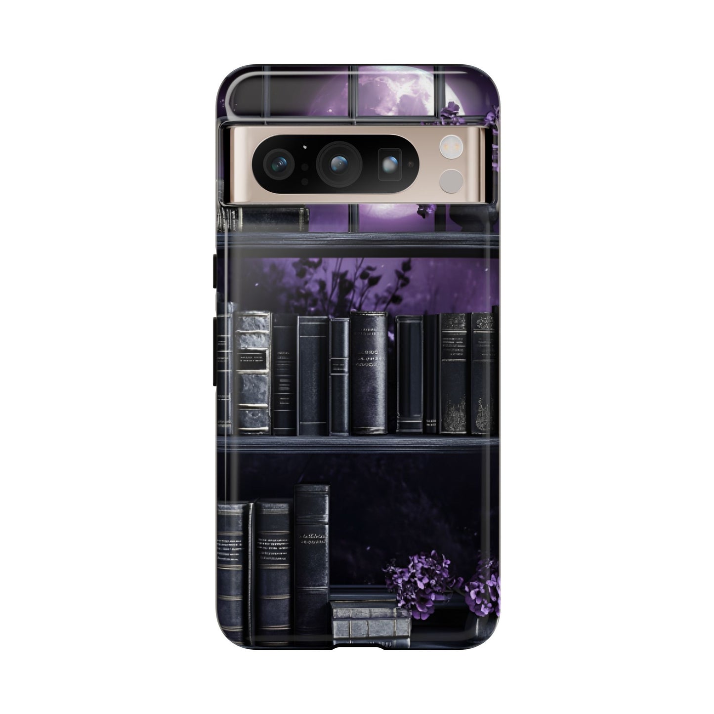 Dark Academia Bookshelf Phone Case - Literature and Book Lover Phone Cases for iPhone 16 15 14 13 12 11, Samsung Galaxy & Google Pixel