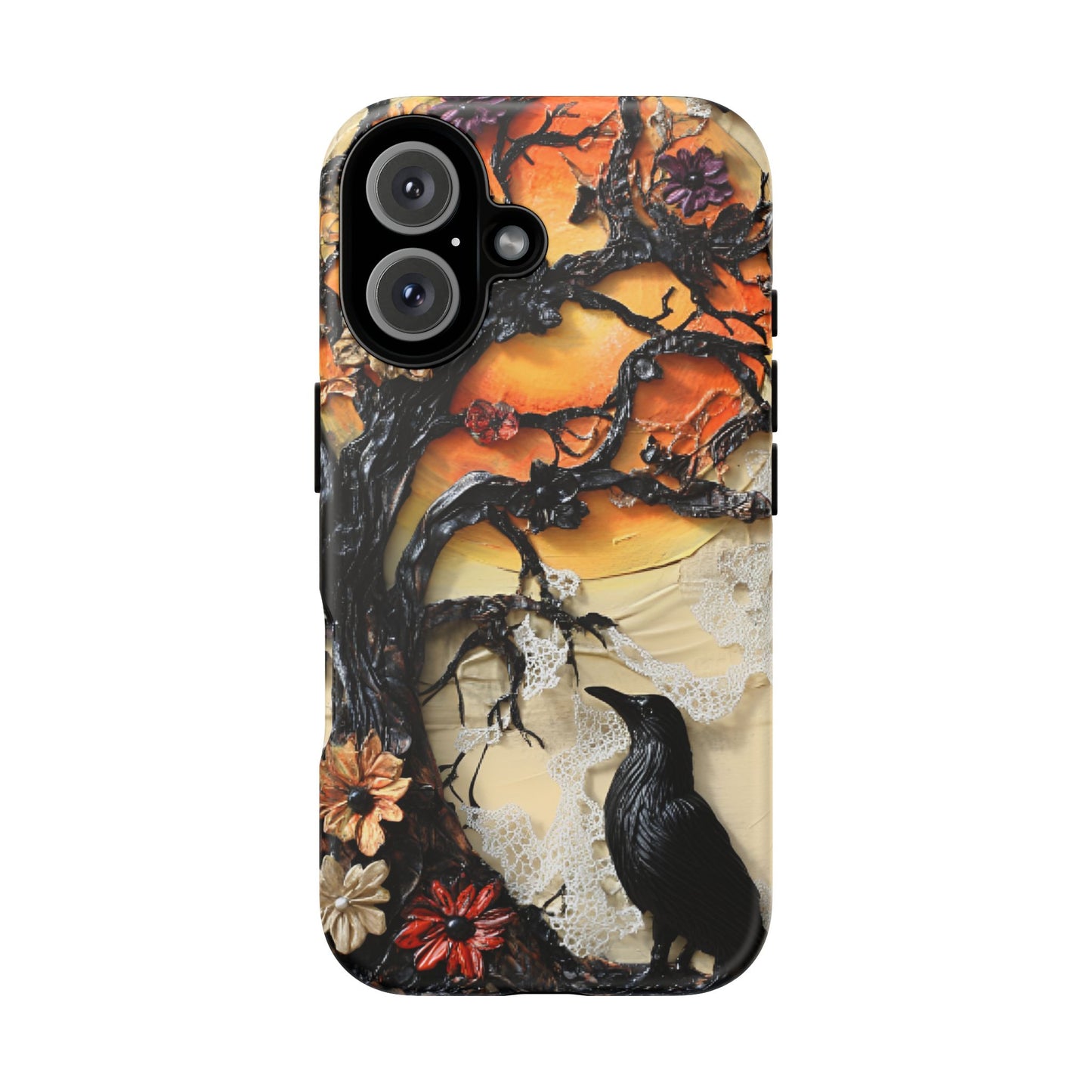 Gothic Raven Phone Case - Fantasy Goth Phone Cases for iPhone 16 15 14 13 12 11, Samsung Galaxy & Google Pixel