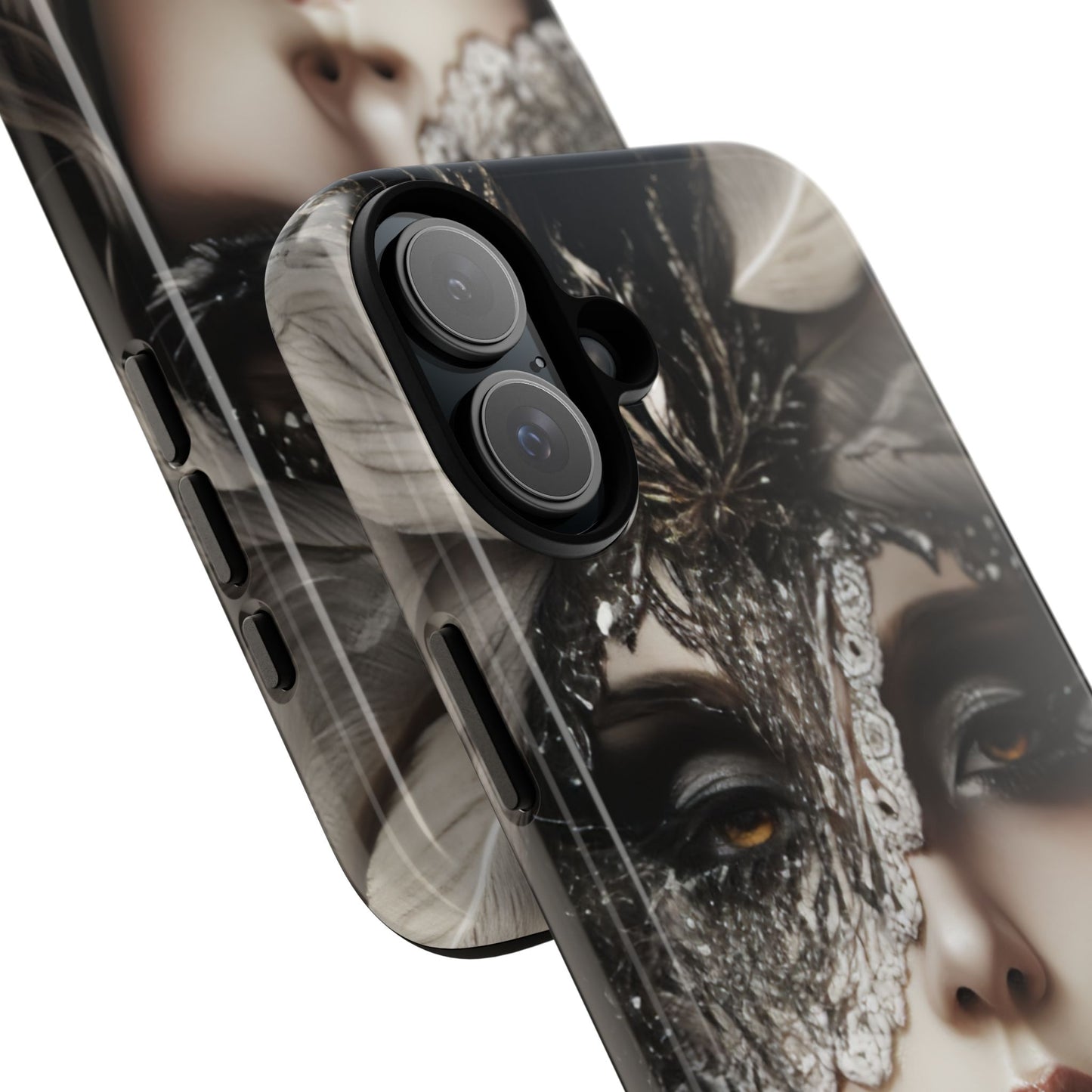 Goth Phone Case with Aesthetic Woman for iPhone 16 15 14 13 12 11, Samsung Galaxy & Google Pixel