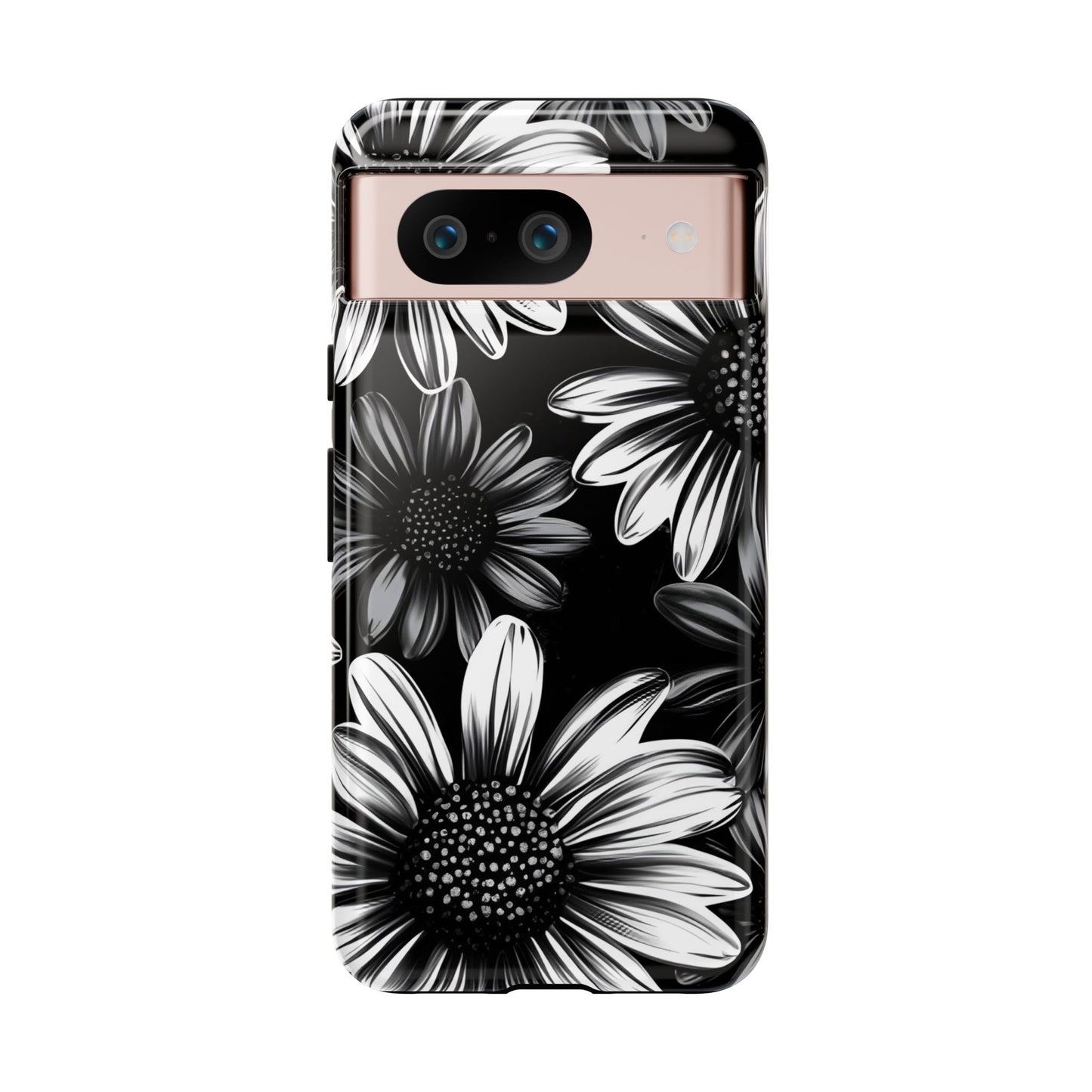 Daisy Phone Case - Dark Gothic Flower Phone Cases for iPhone 16 15 14 13 12 11, Samsung Galaxy & Google Pixel