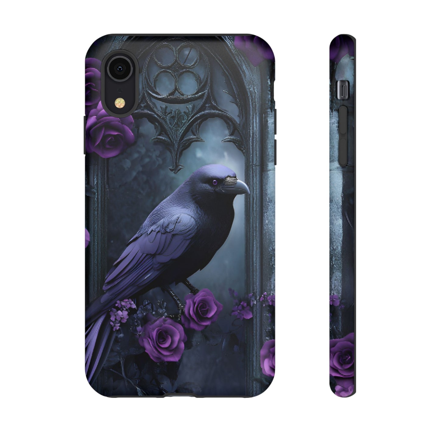 Gothic Raven Phone Case - iPhone 16 15 14 13 12 11, Samsung Galaxy & Google Pixel Phone Covers