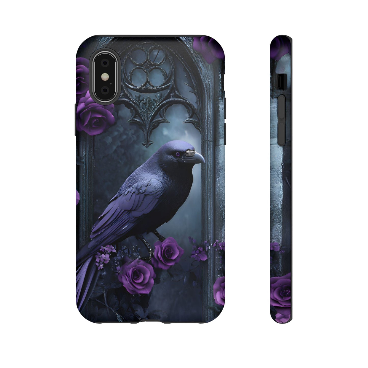 Gothic Raven Phone Case - iPhone 16 15 14 13 12 11, Samsung Galaxy & Google Pixel Phone Covers