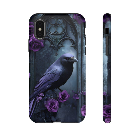 Gothic Raven Phone Case - iPhone 16 15 14 13 12 11, Samsung Galaxy & Google Pixel Phone Covers