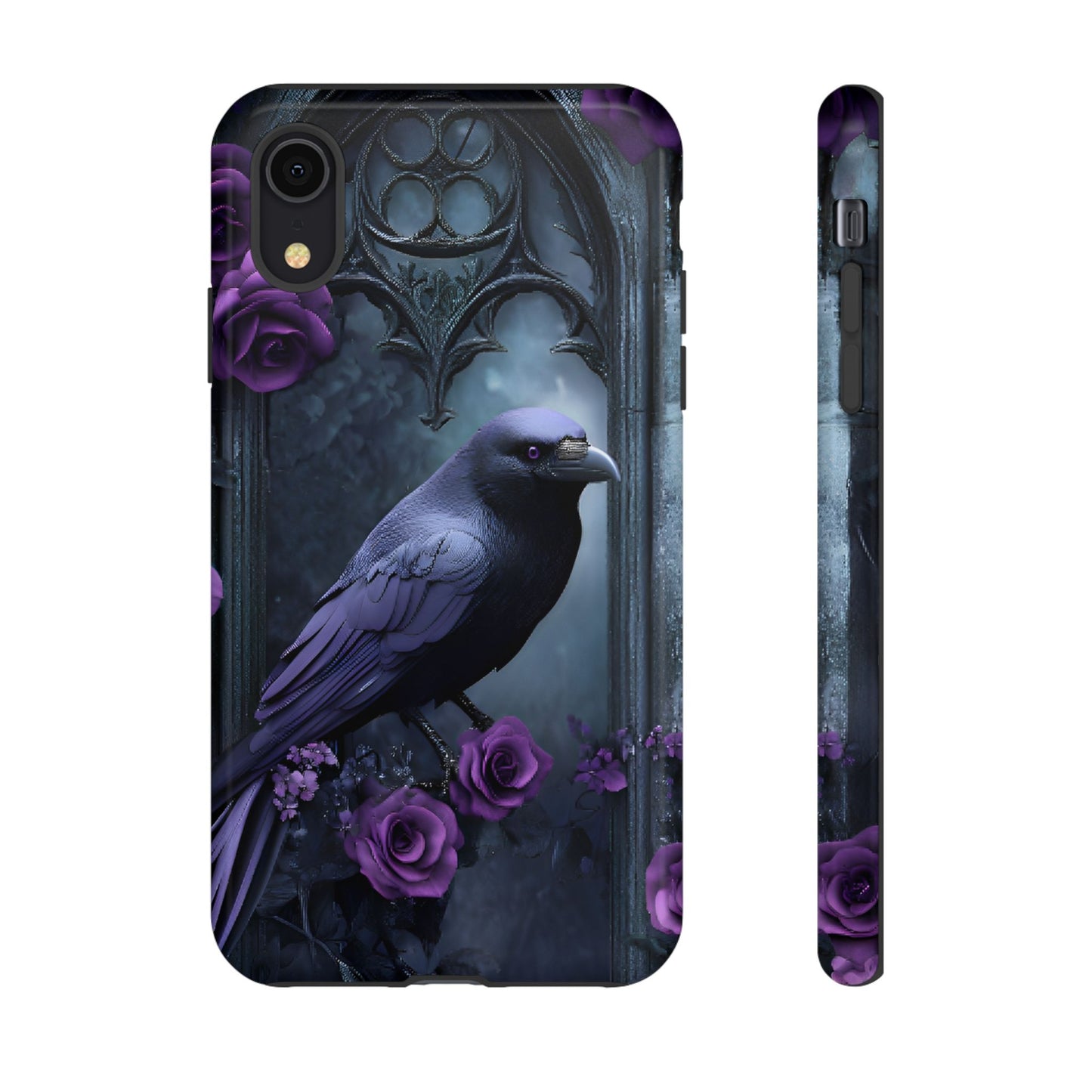 Gothic Raven Phone Case - iPhone 16 15 14 13 12 11, Samsung Galaxy & Google Pixel Phone Covers