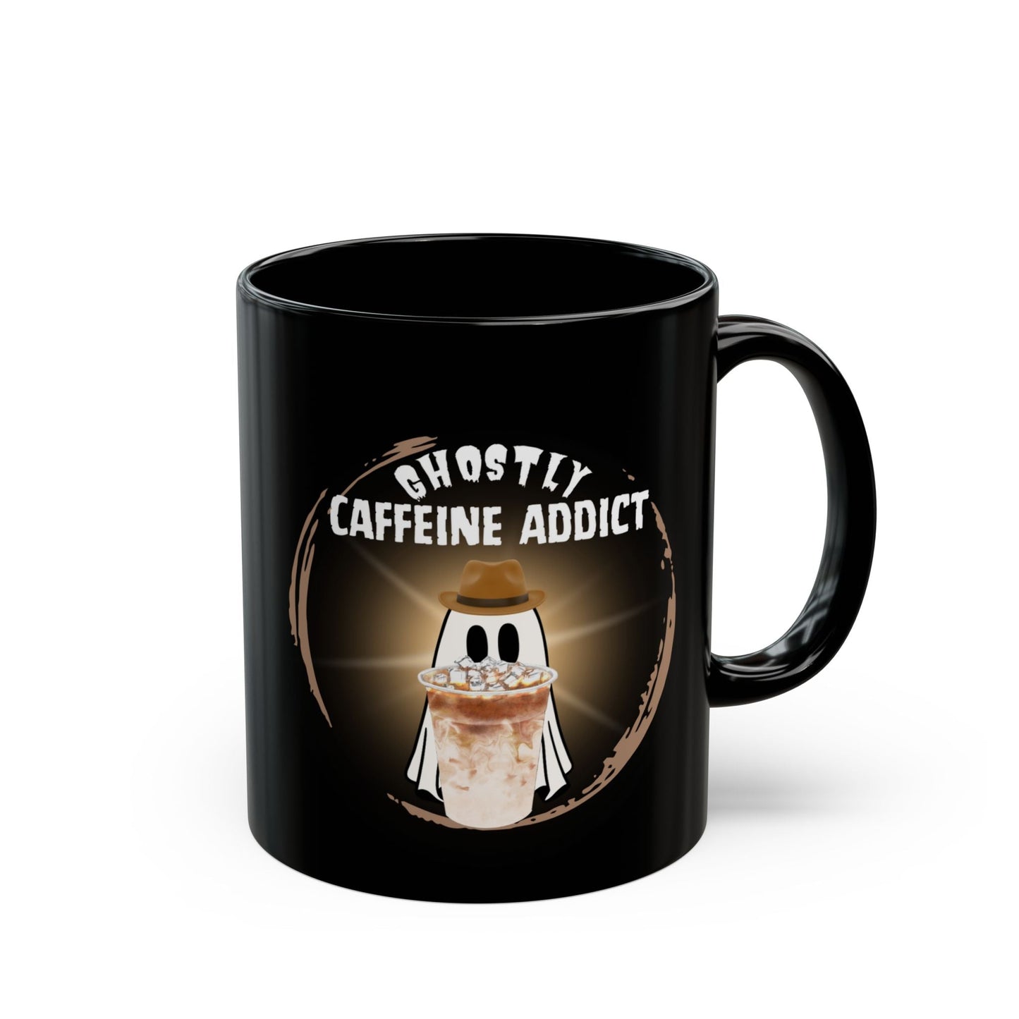 Cute Ghost Mug for Coffee Lovers - Ghostly Caffeine Addict - Boo and Bewear