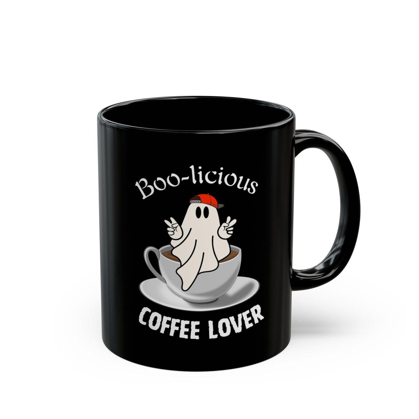 Cute and Spooky Ghost Mug for Coffee Lovers - BOO-licious Coffee Lover - Boo and Bewear