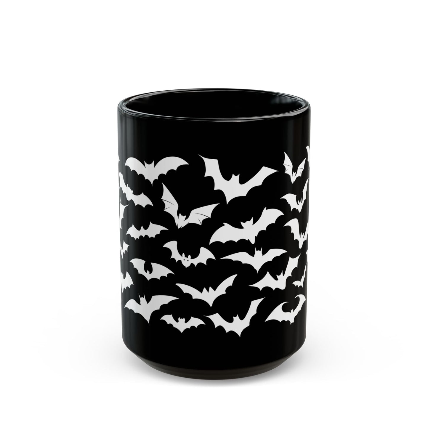 Bat Mug - White Bats Halloween Mug - Boo and Bewear