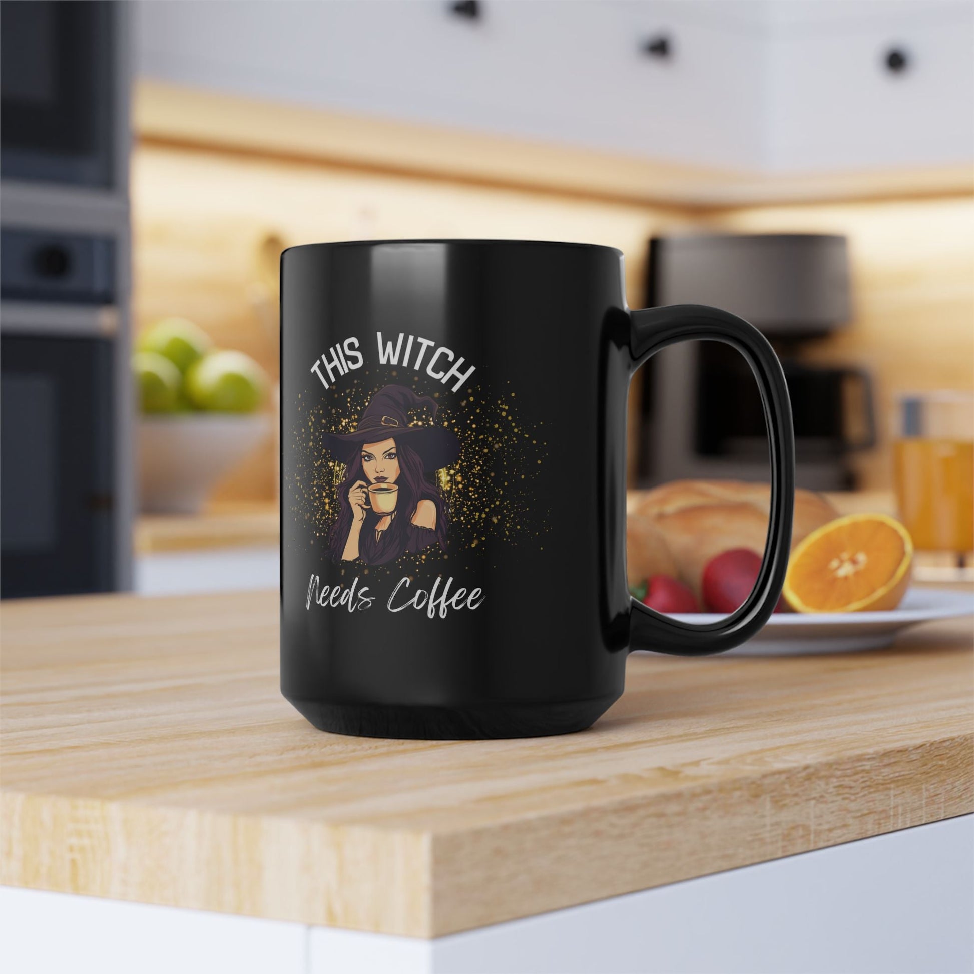 Witch Mug for Coffee Lovers - This Witch Needs Coffee - Boo and Bewear