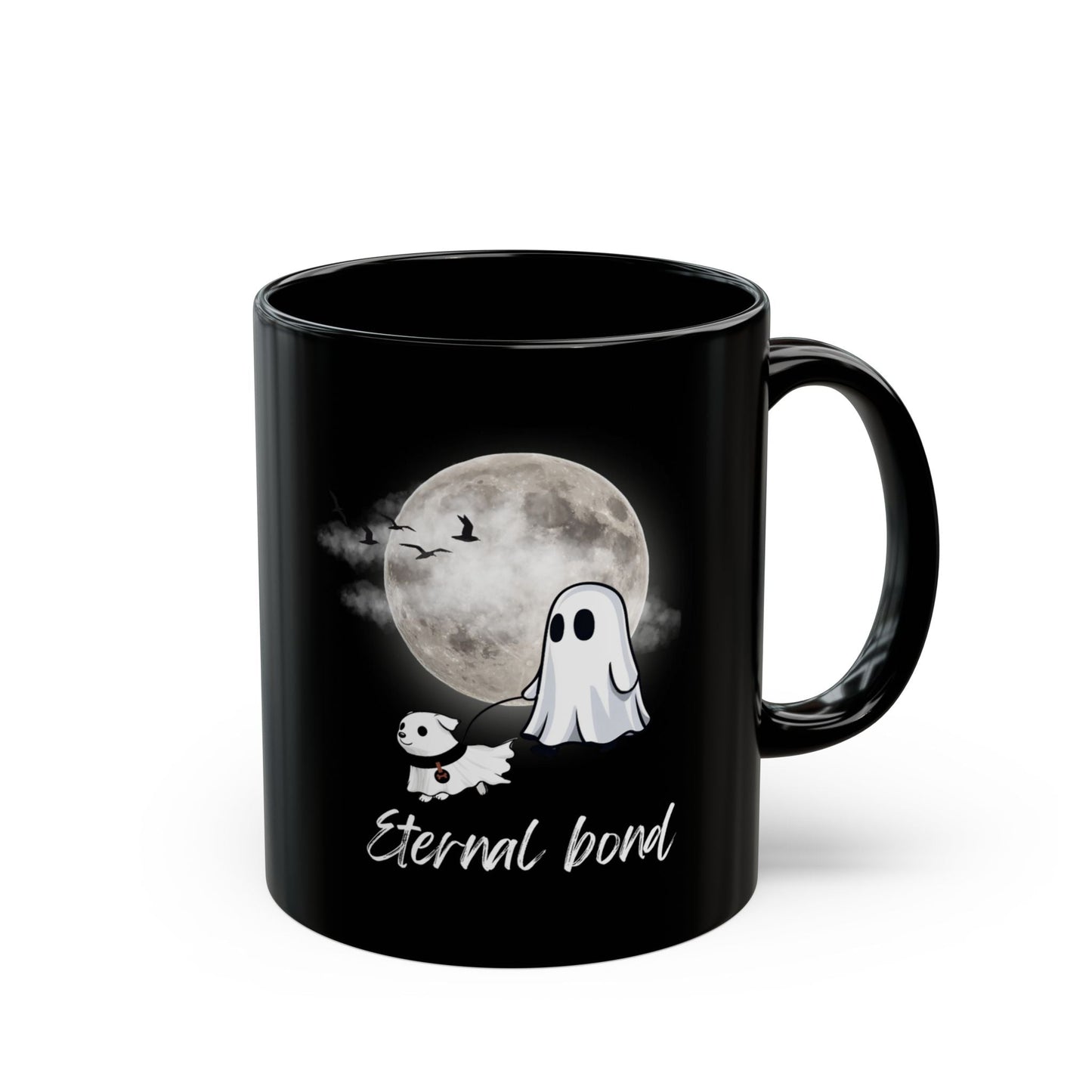 Ghost Walking Dog Mug - Eternal Bond - Dog Lover Mug - Boo and Bewear