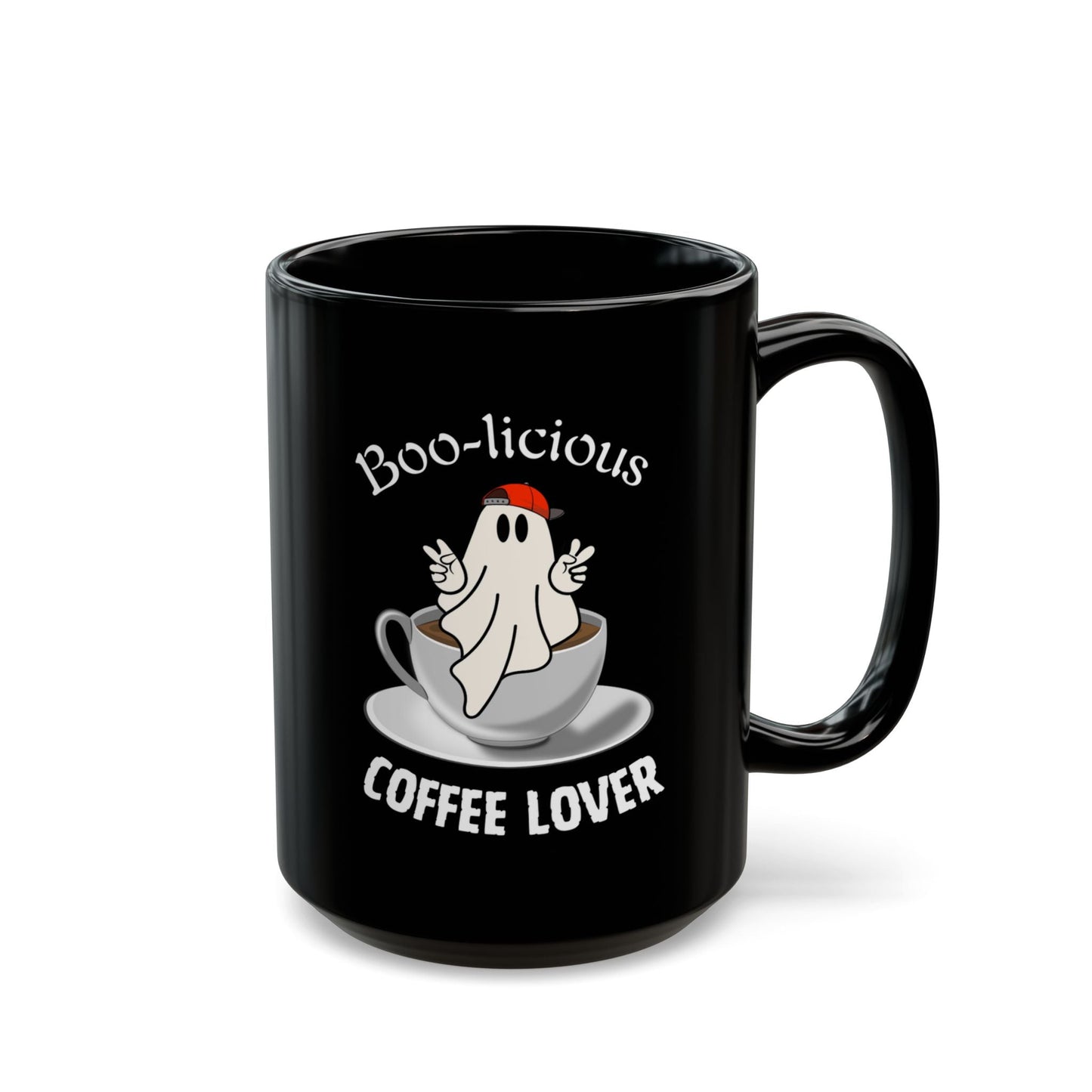 Cute and Spooky Ghost Mug for Coffee Lovers - BOO-licious Coffee Lover - Boo and Bewear