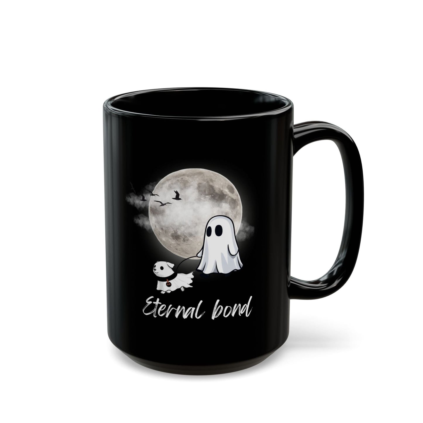 Ghost Walking Dog Mug - Eternal Bond - Dog Lover Mug - Boo and Bewear