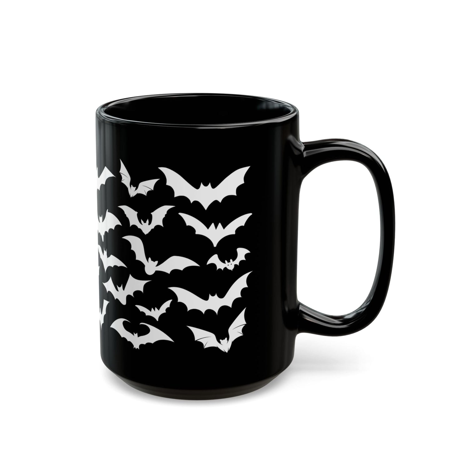 Bat Mug - White Bats Halloween Mug - Boo and Bewear