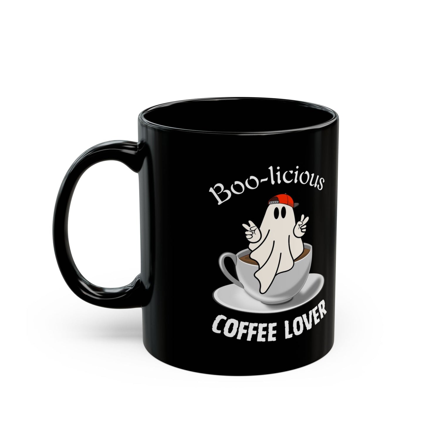 Cute and Spooky Ghost Mug for Coffee Lovers - BOO-licious Coffee Lover - Boo and Bewear