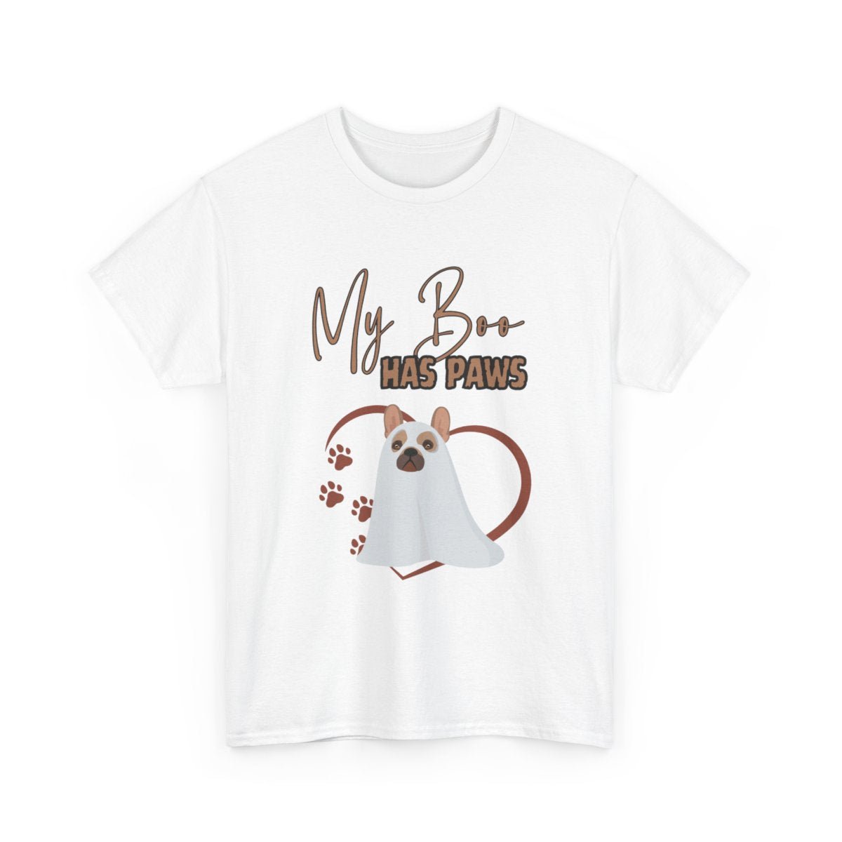 Cute Ghost Dog T-Shirt - My Boo Has Paws - Best Friend Shirt - Boo and Bewear