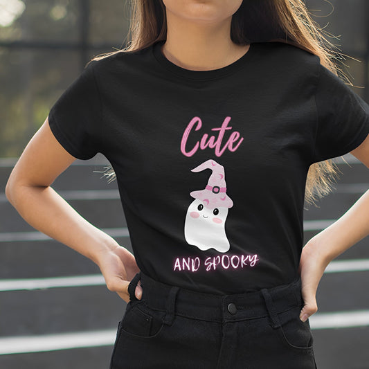 Cute Ghost T-Shirt - Cute and Spooky - Boo and Bewear