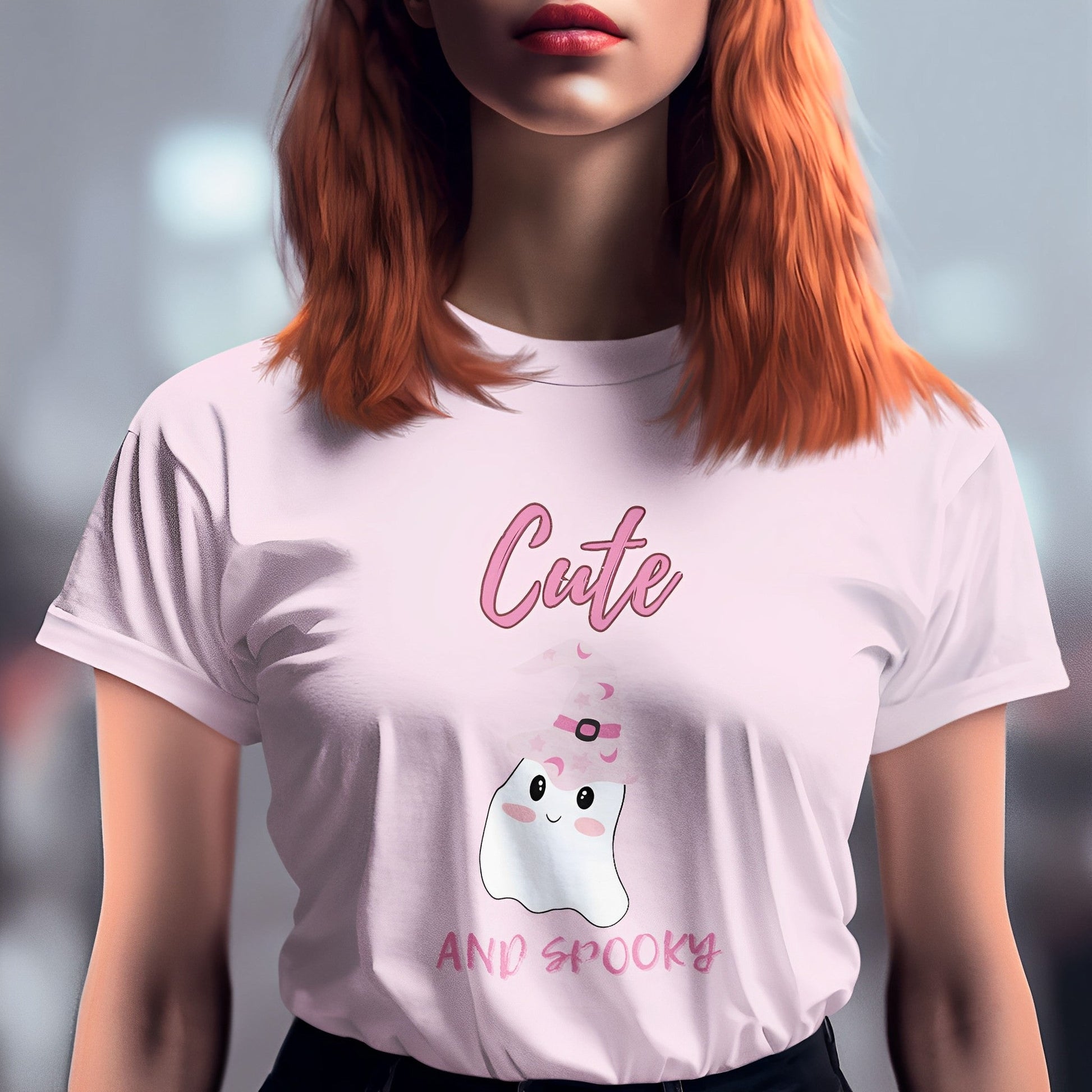 Cute Ghost T-Shirt - Cute and Spooky - Boo and Bewear