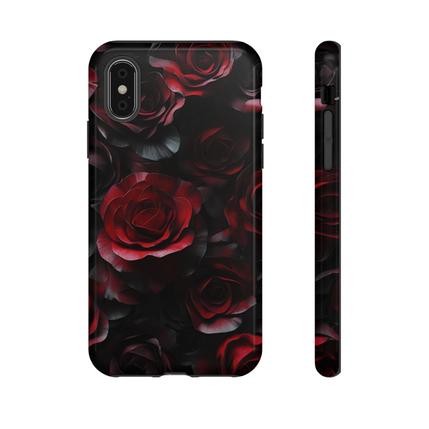 Dark Rose Flower Phone Case - Gothic Floral Phone Cases - iPhone 16 15 14 13 12 11, Samsung Galaxy & Google Pixel Phone Covers - Boo and Bewear