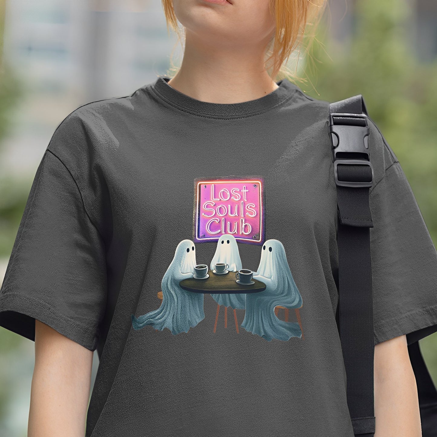 Ghost T-Shirt - Lost Souls Club - Boo and Bewear