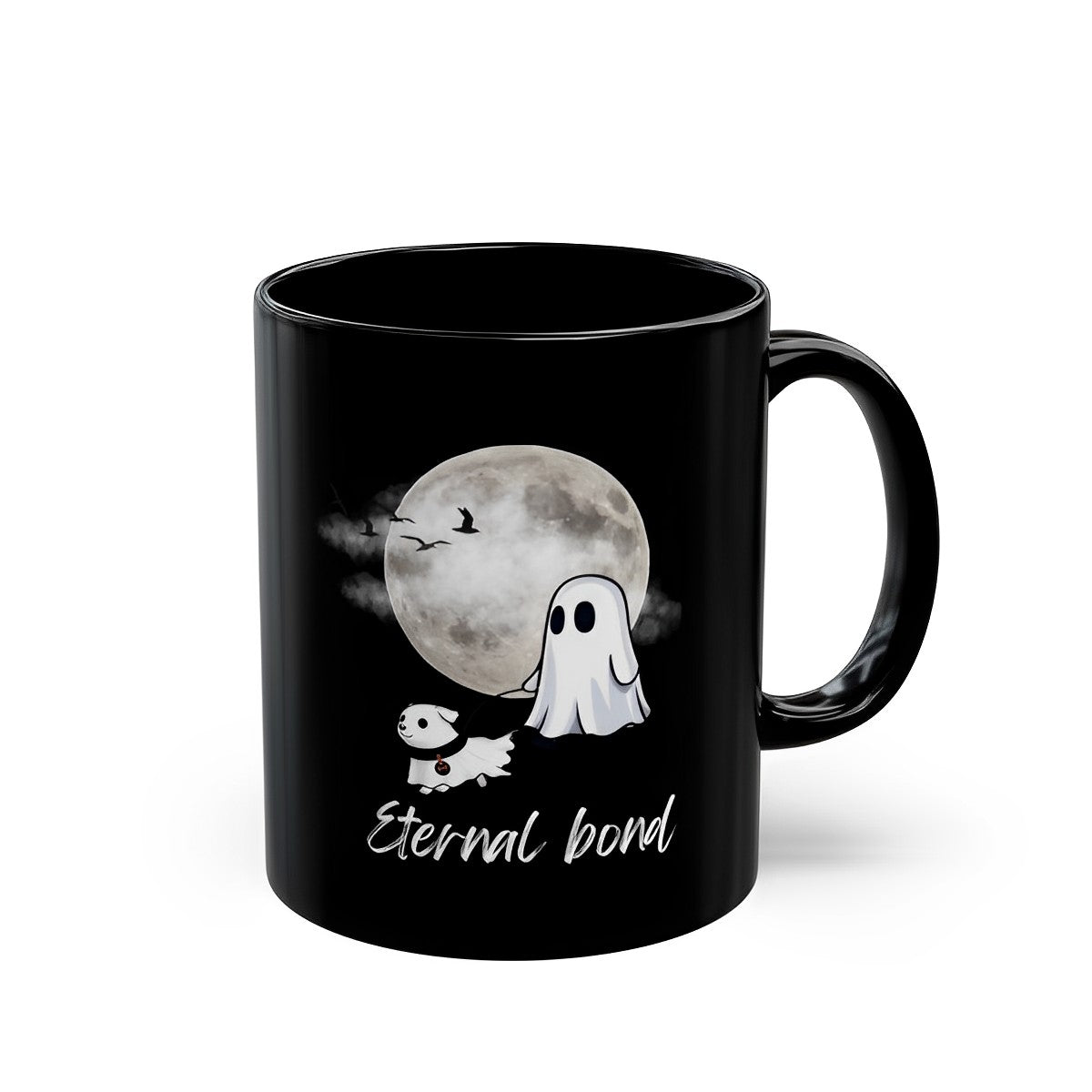 Ghost Walking Dog Mug - Eternal Bond - Dog Lover Mug