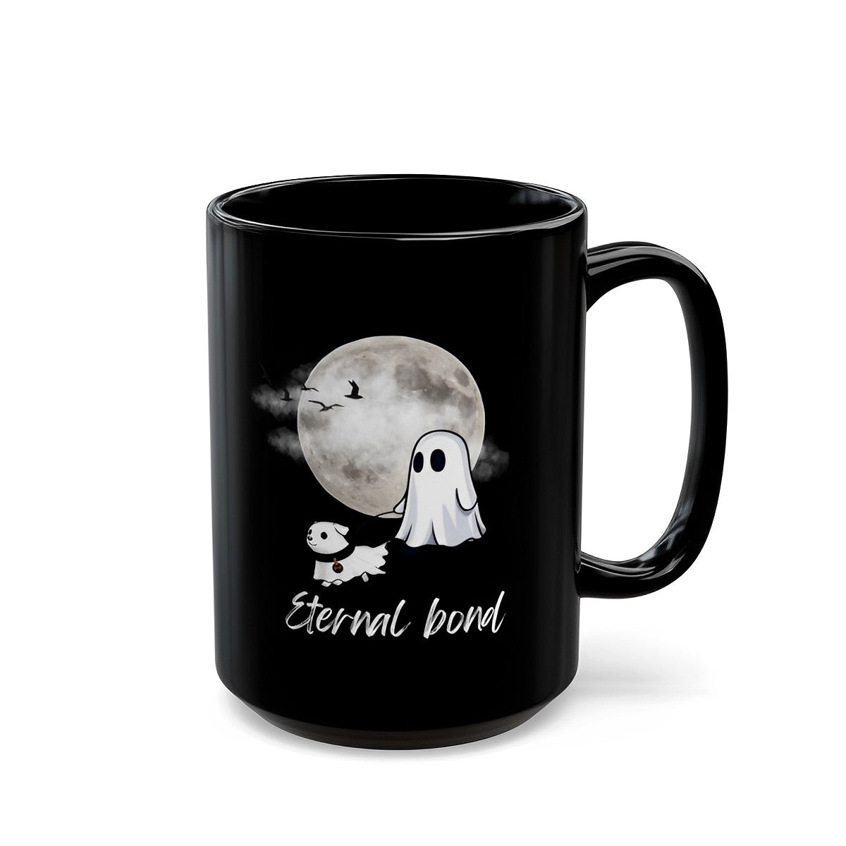 Ghost Walking Dog Mug - Eternal Bond - Dog Lover Mug