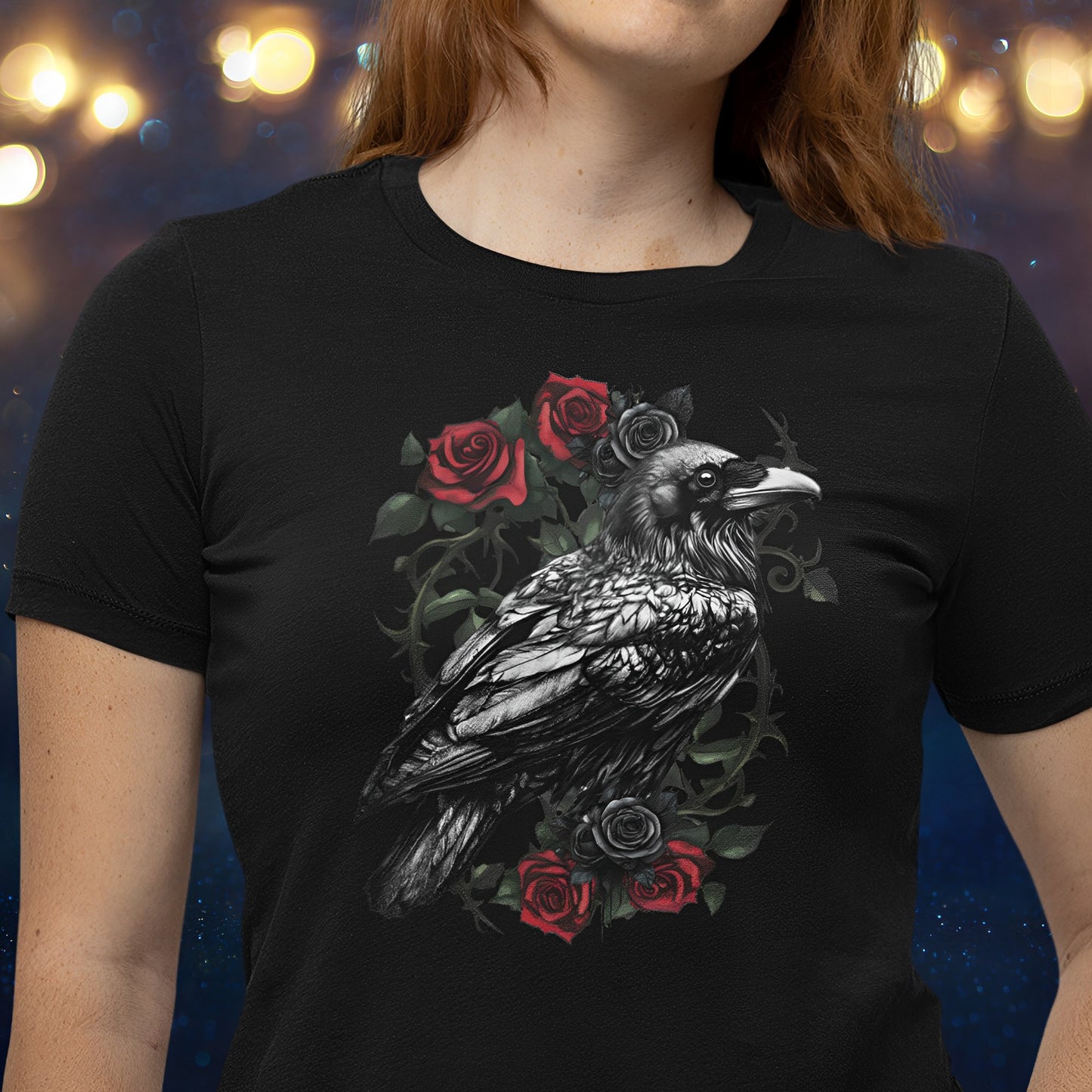 Raven T-Shirt - Vintage Gothic Clothing - Boo and Bewear