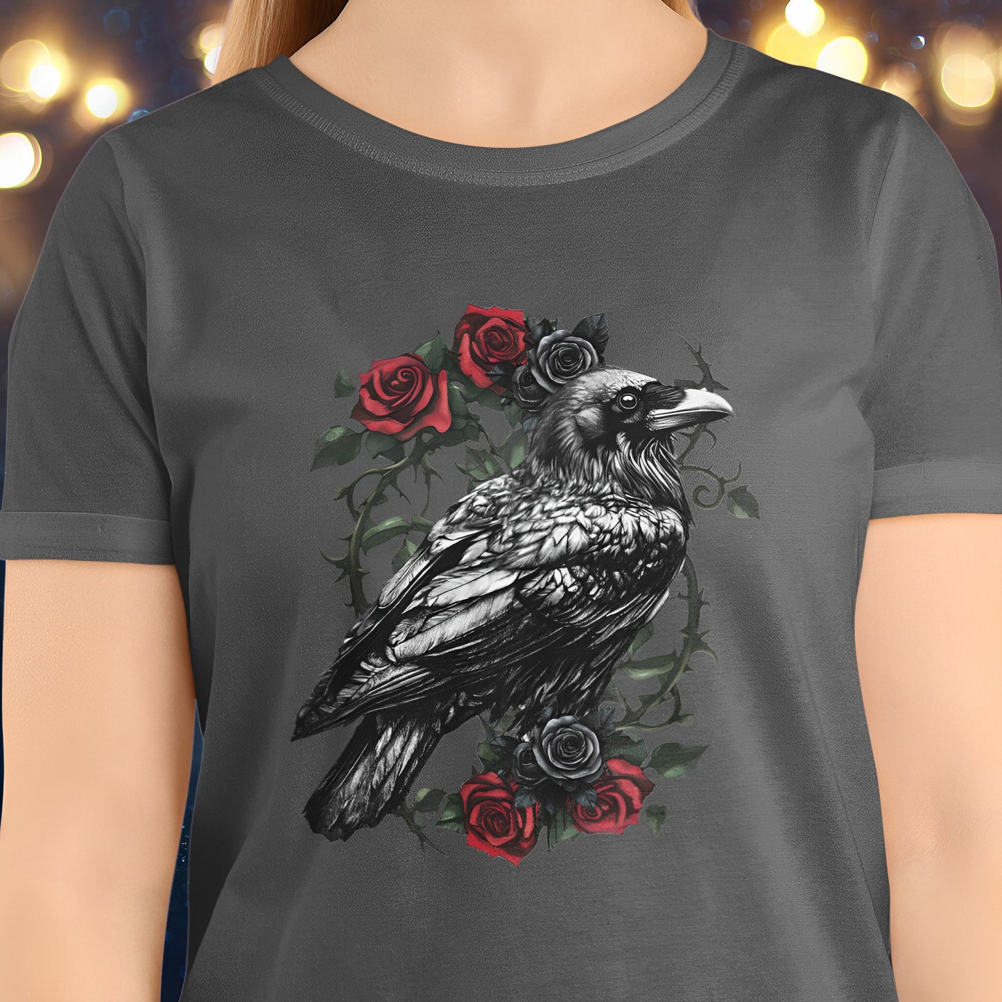 Raven T-Shirt - Vintage Gothic Clothing - Boo and Bewear