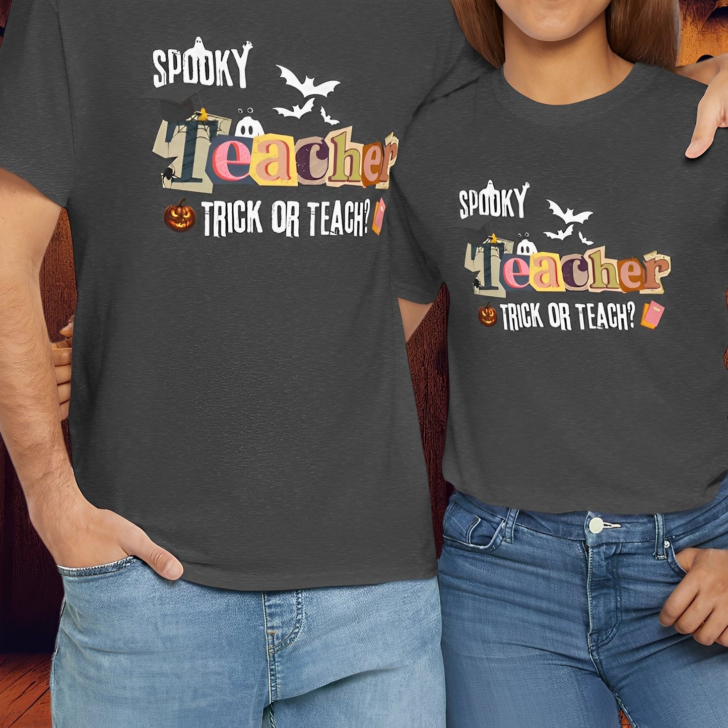 Spooky Teacher T-Shirt for Halloween - Trick or Teach? - Boo and Bewear