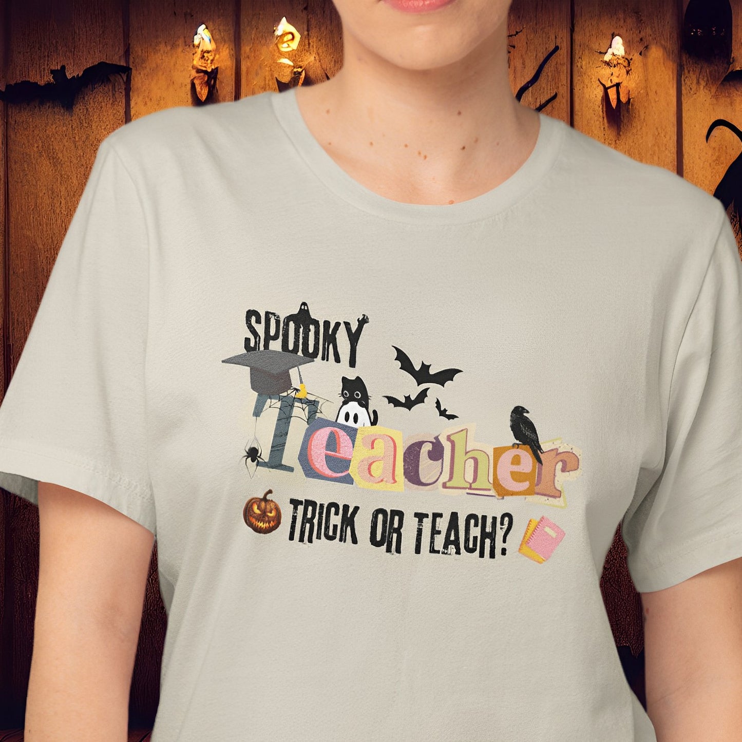 Spooky Teacher T-Shirt for Halloween - Trick or Teach? - Boo and Bewear