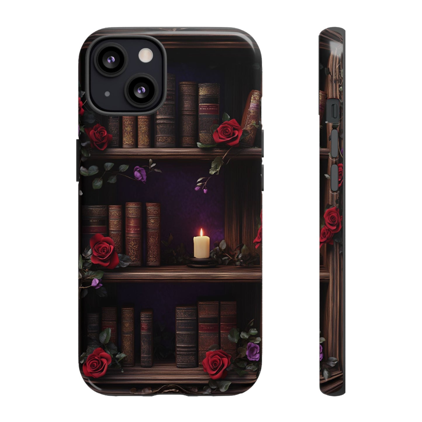 Vintage Books Phone Case - Goth Dark Academia Library Phone Cases - iPhone 16 15 14 13 12 11, Samsung Galaxy & Google Pixel Phone Covers - Boo and Bewear