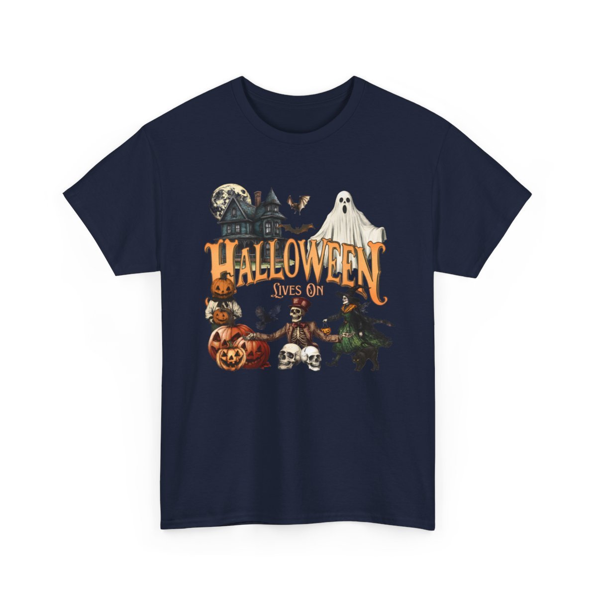 Vintage Halloween T-Shirt - Halloween Lives On