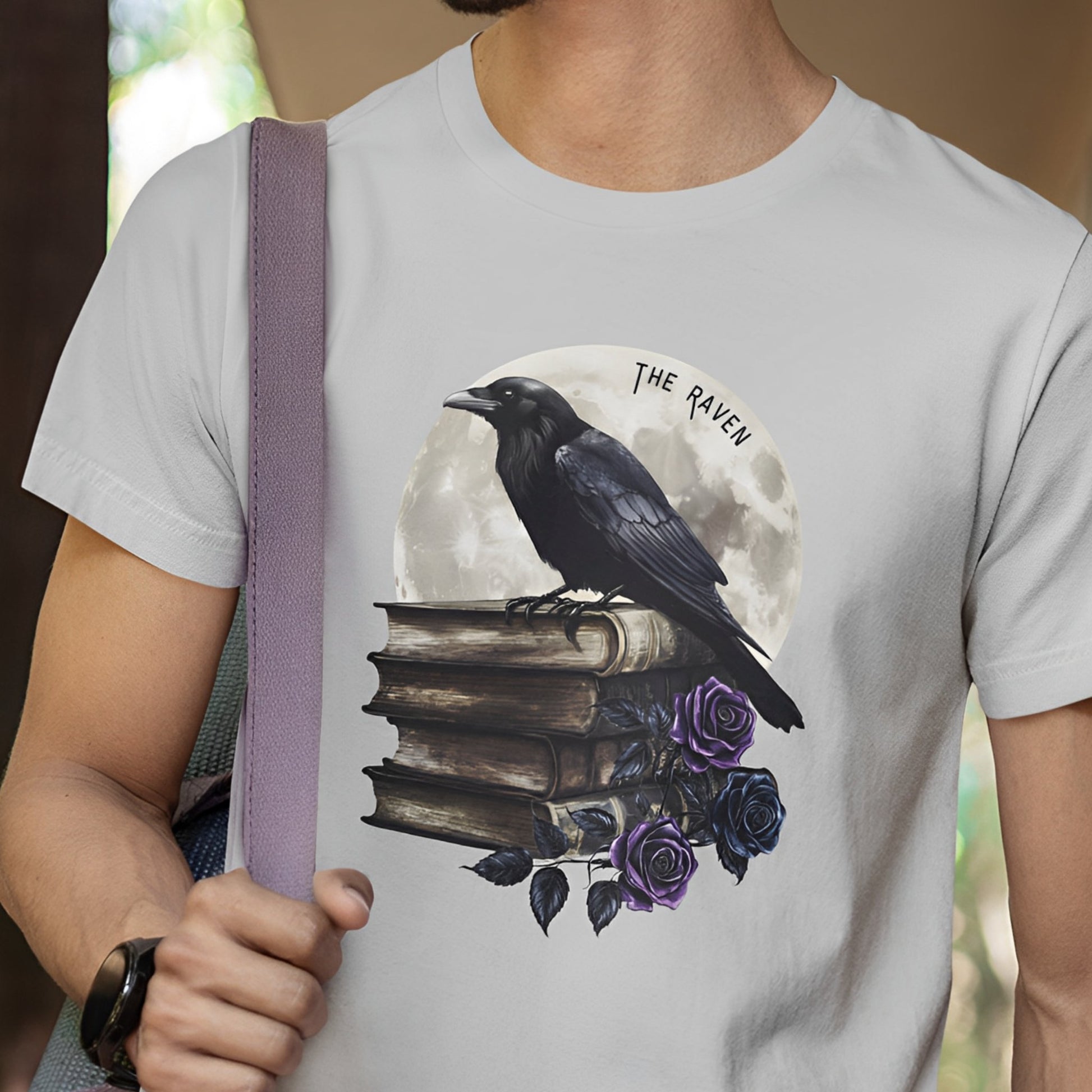 The Raven T-Shirt - Gothic Dark Academia Clothing - Boo and Bewear