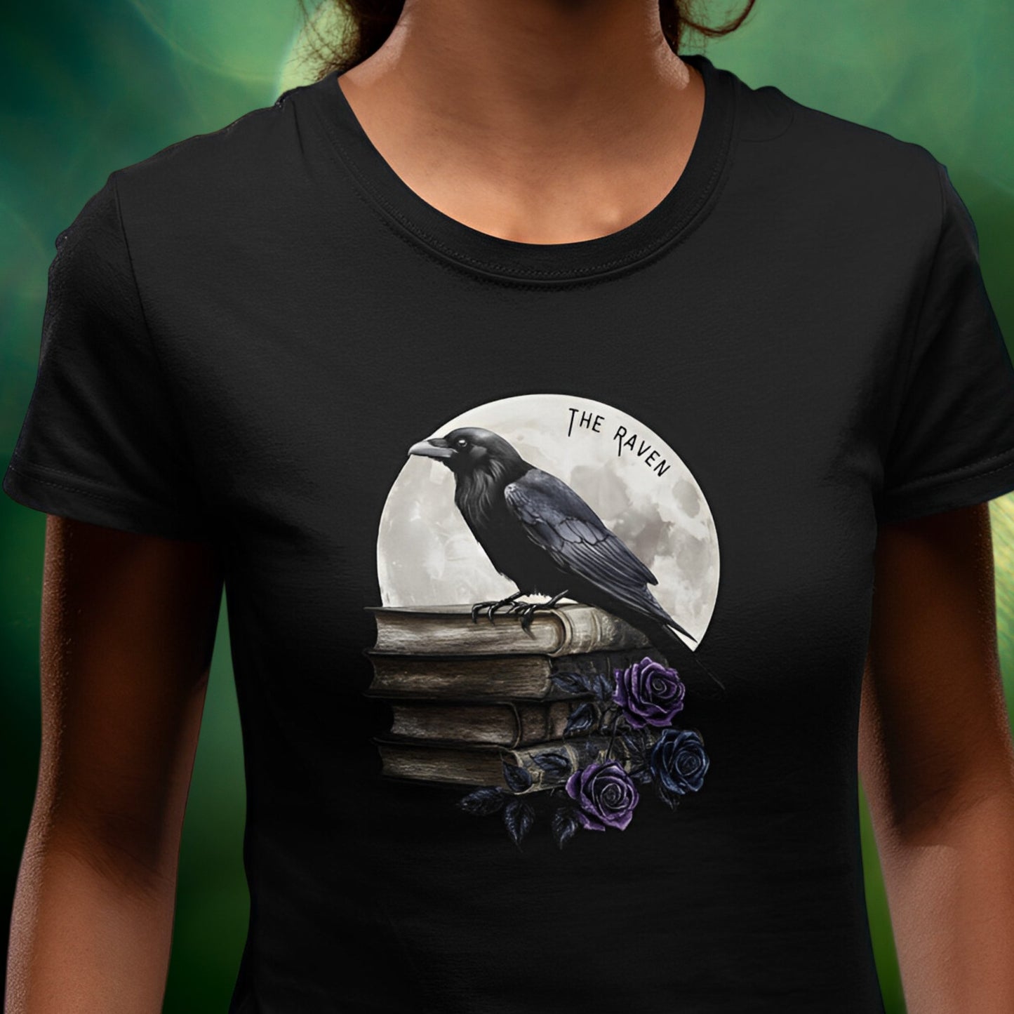 The Raven T-Shirt - Gothic Dark Academia Clothing - Boo and Bewear