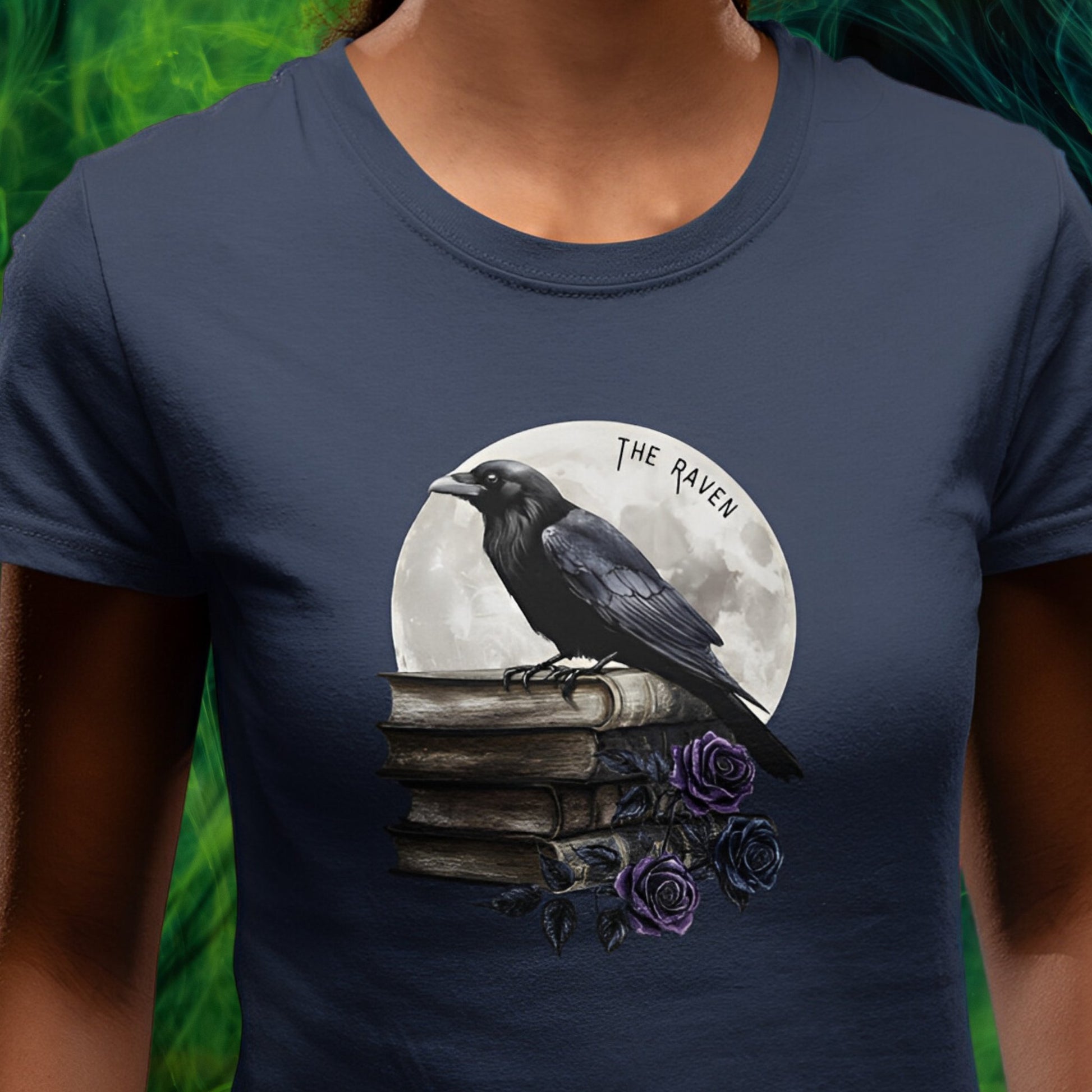 The Raven T-Shirt - Gothic Dark Academia Clothing - Boo and Bewear