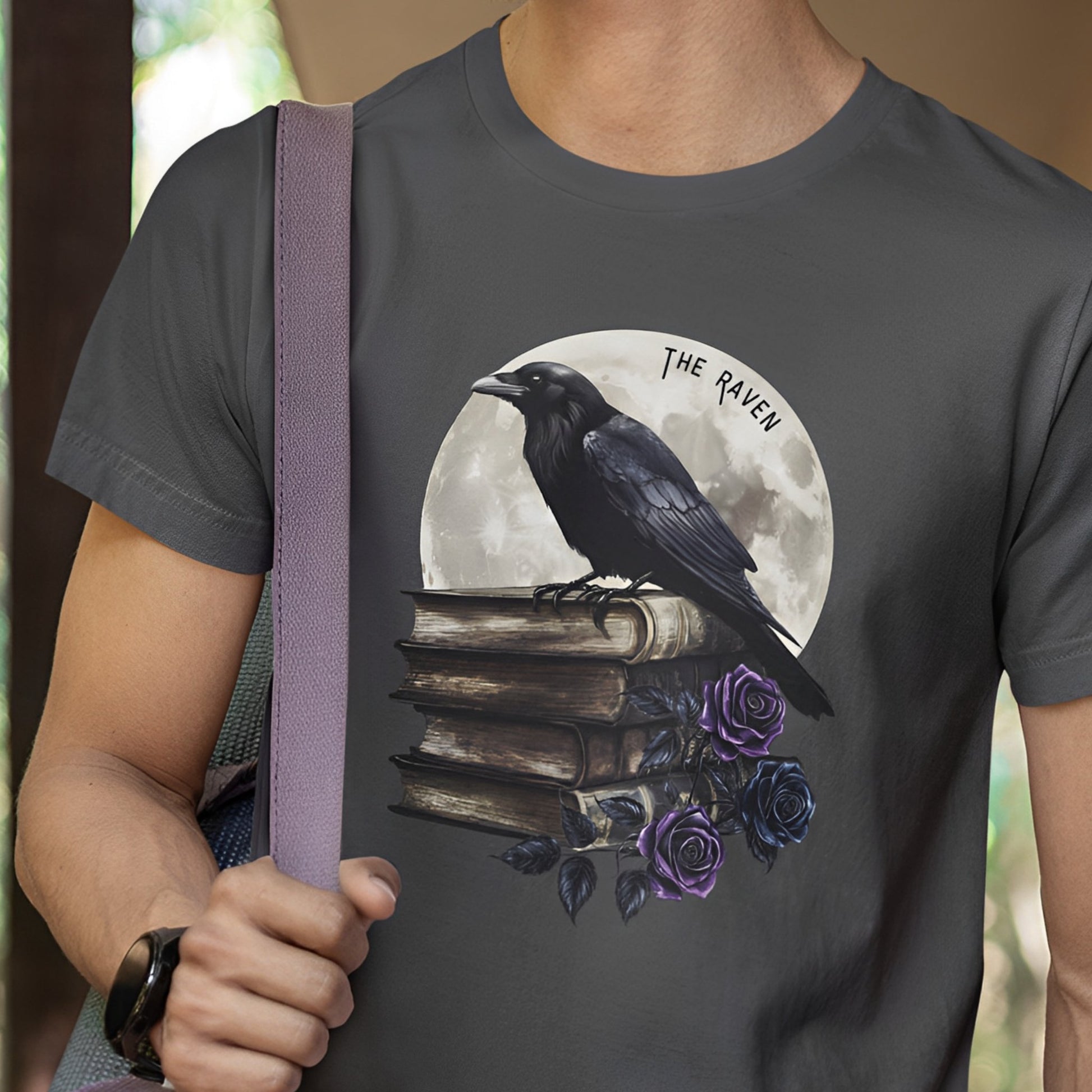 The Raven T-Shirt - Gothic Dark Academia Clothing - Boo and Bewear