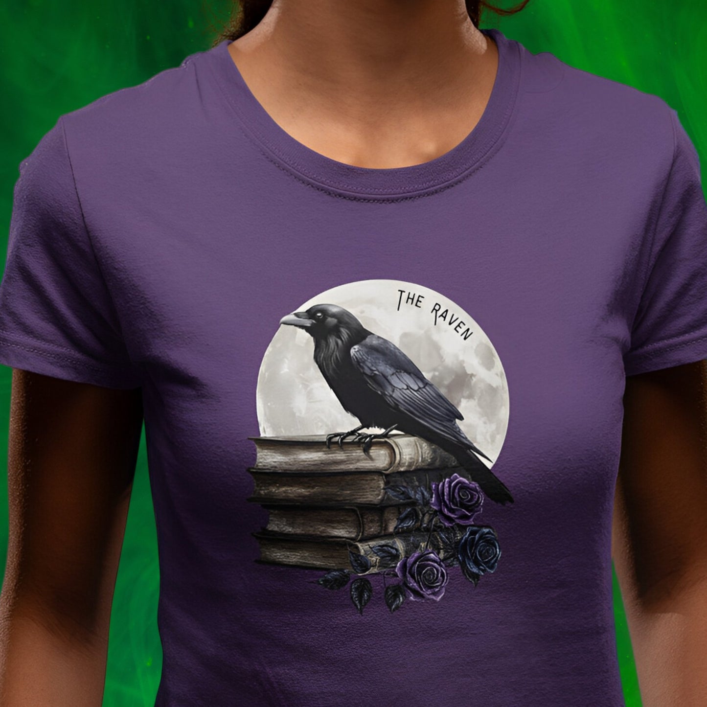 The Raven T-Shirt - Gothic Dark Academia Clothing - Boo and Bewear